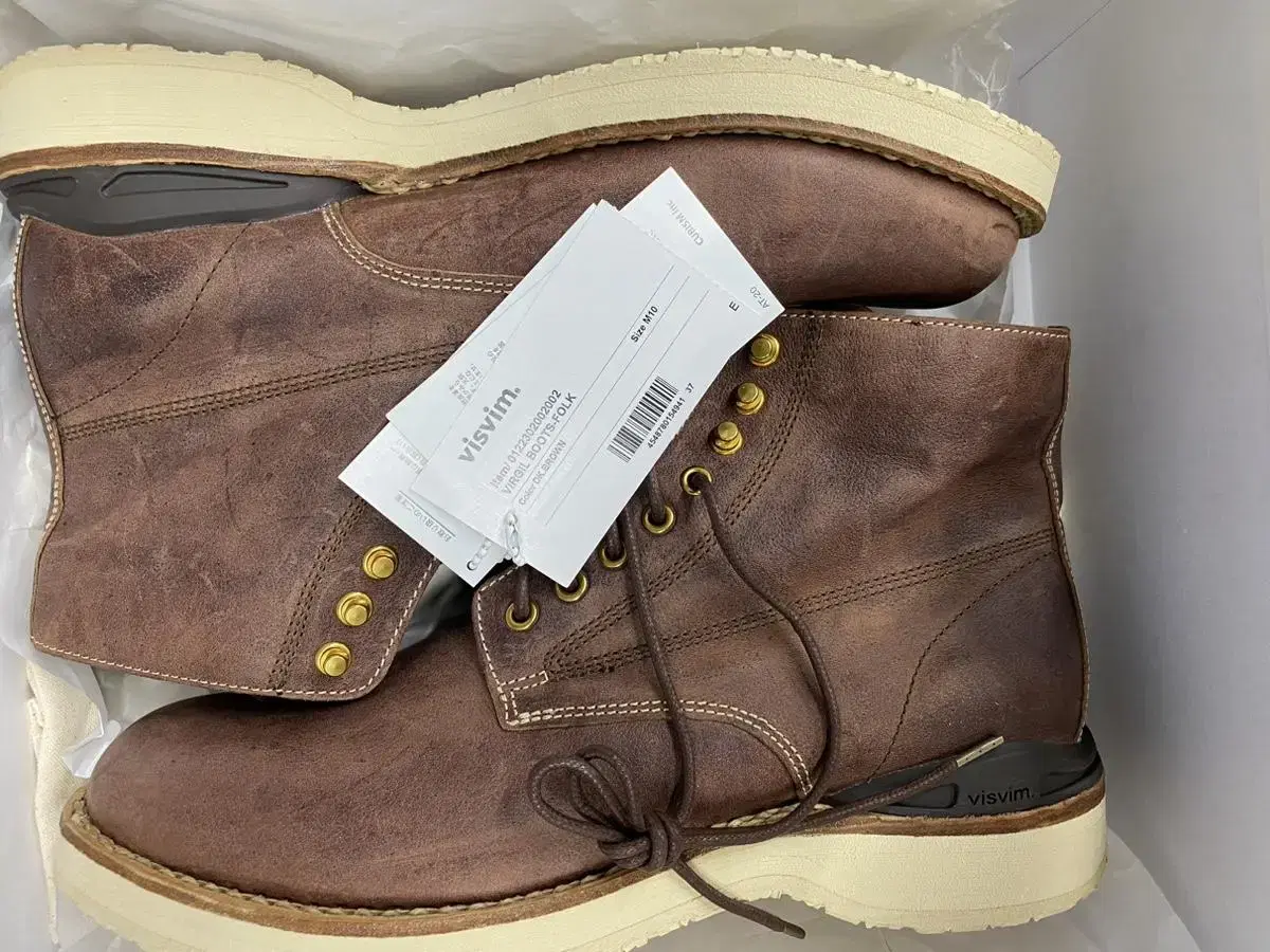 22fw visvim virgil boots-folk dk.brown | 브랜드 중고거래 플랫폼